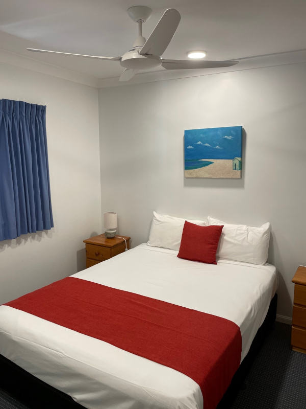 Standard bedroom at Yorkeys Knob accommodation